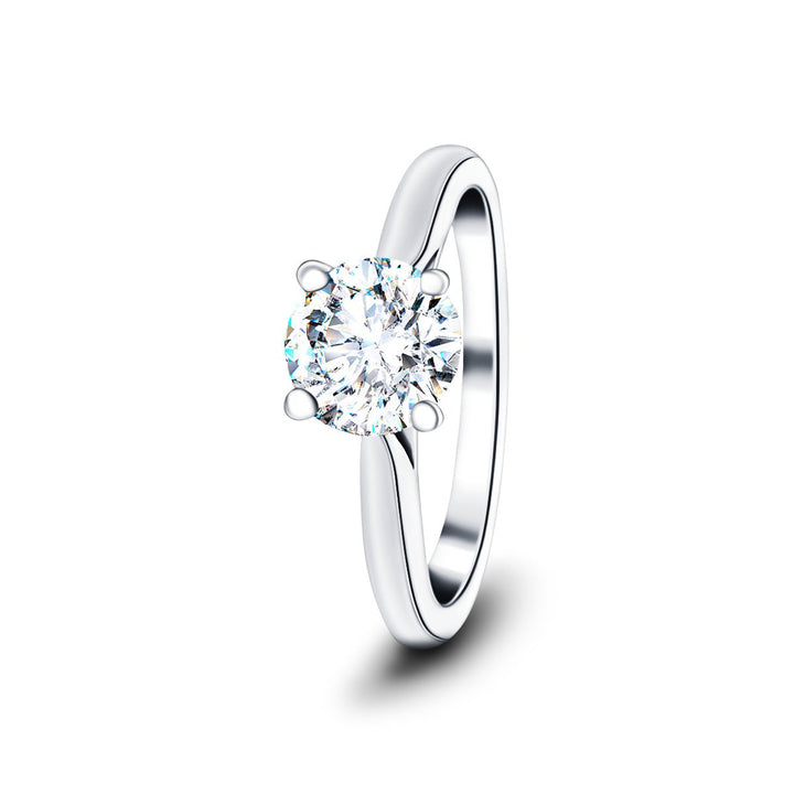 Ella Lab Grown Diamond Solitaire Engagement Ring 3.00ctw G/VS Platinum