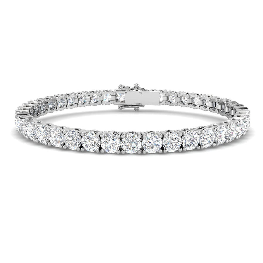 12ct Lab Diamond Tennis Bracelet G/VS Quality Set in 925 Silver - After Diamonds