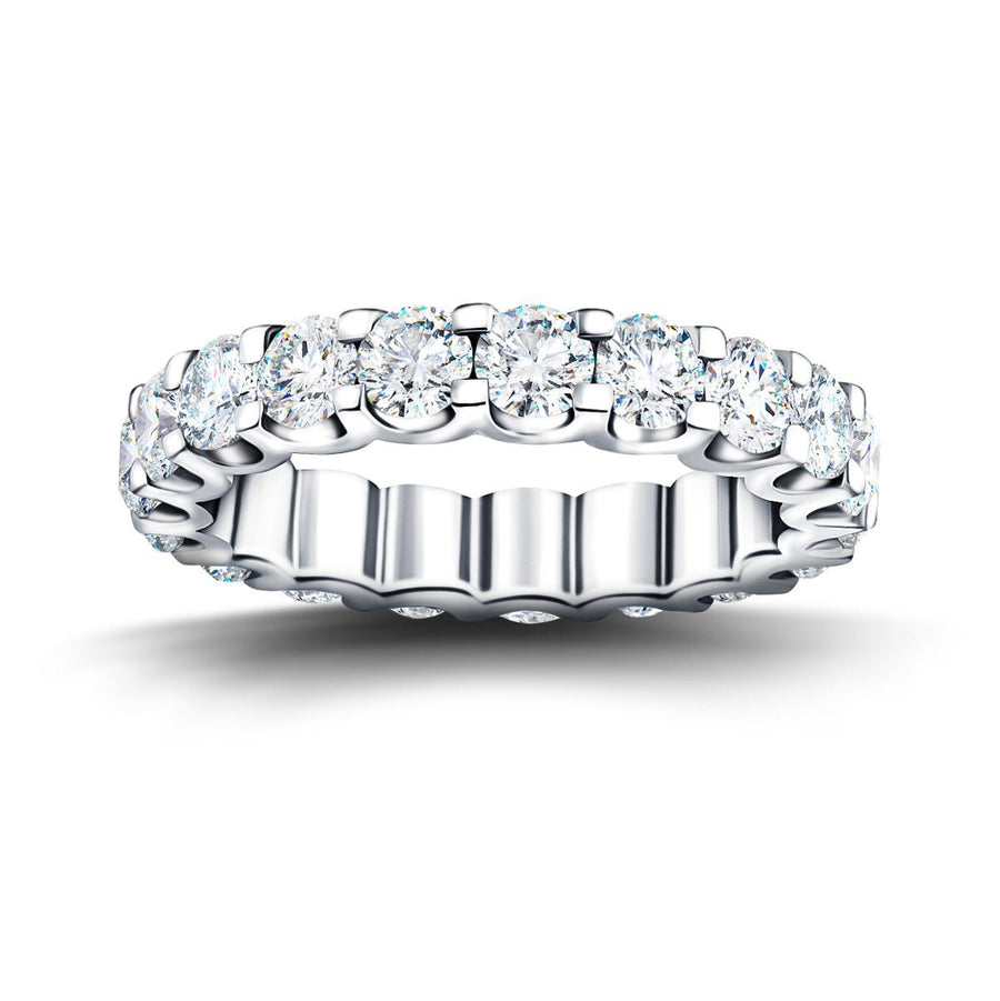 19 Stone Lab Diamond Full Eternity Ring 3.00ct G/VS in 9k White Gold - After Diamonds