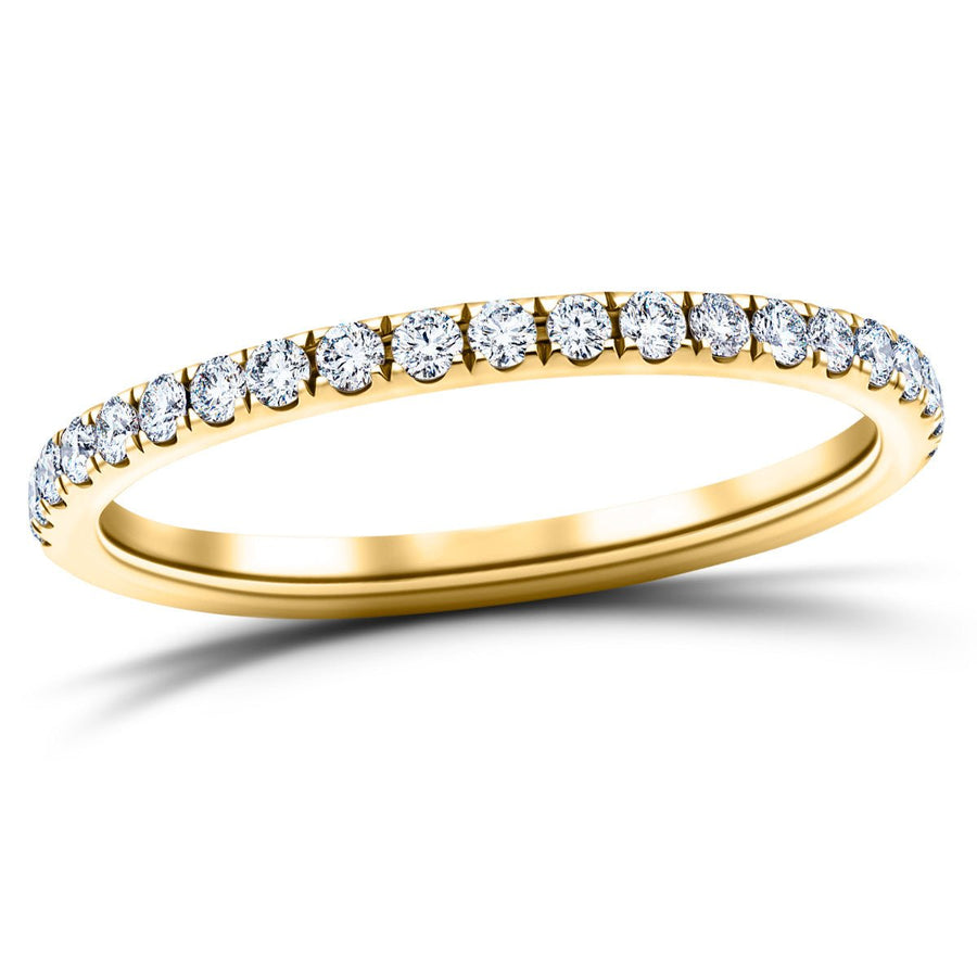 28 Stone Lab Diamond Full Eternity Ring 1.00ct G/VS in 9k Yellow Gold - After Diamonds