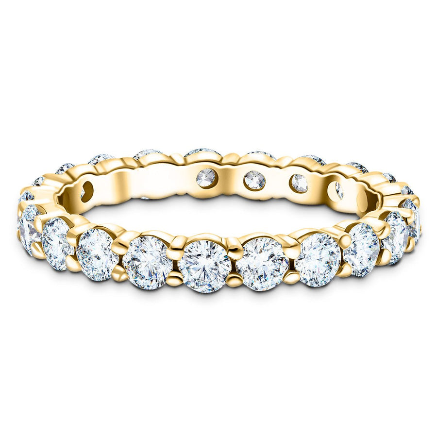 28 Stone Lab Diamond Full Eternity Ring 1.00ct G/VS in 9k Yellow Gold 2.0mm - After Diamonds