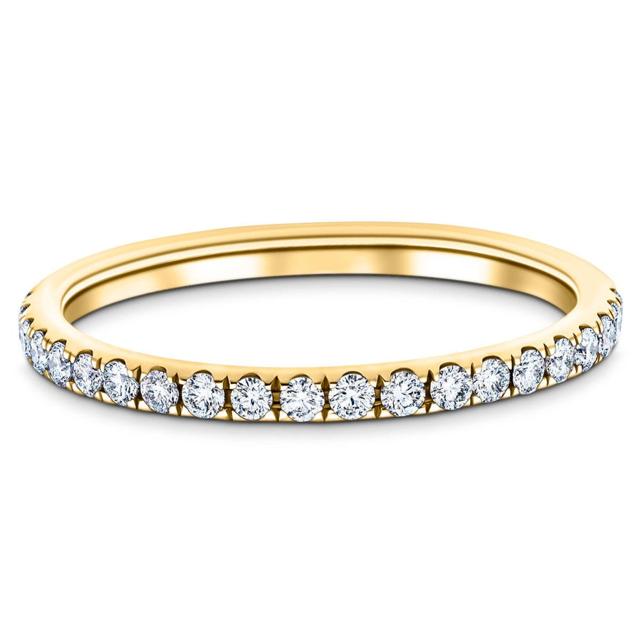 28 Stone Lab Diamond Full Eternity Ring 1.00ct G/VS in 9k Yellow Gold - After Diamonds