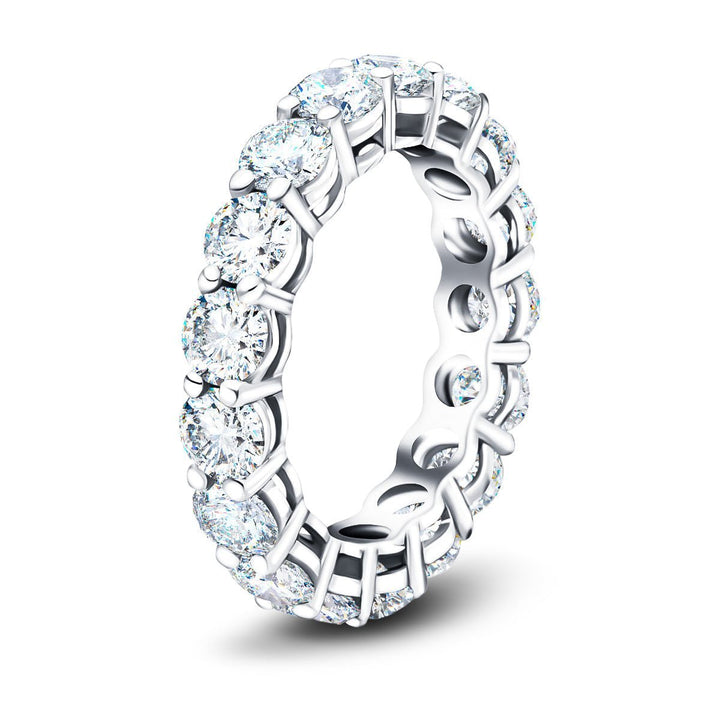 4.50ctw D/VVS Lab Grown Diamond Full Eternity Ring in Platinum