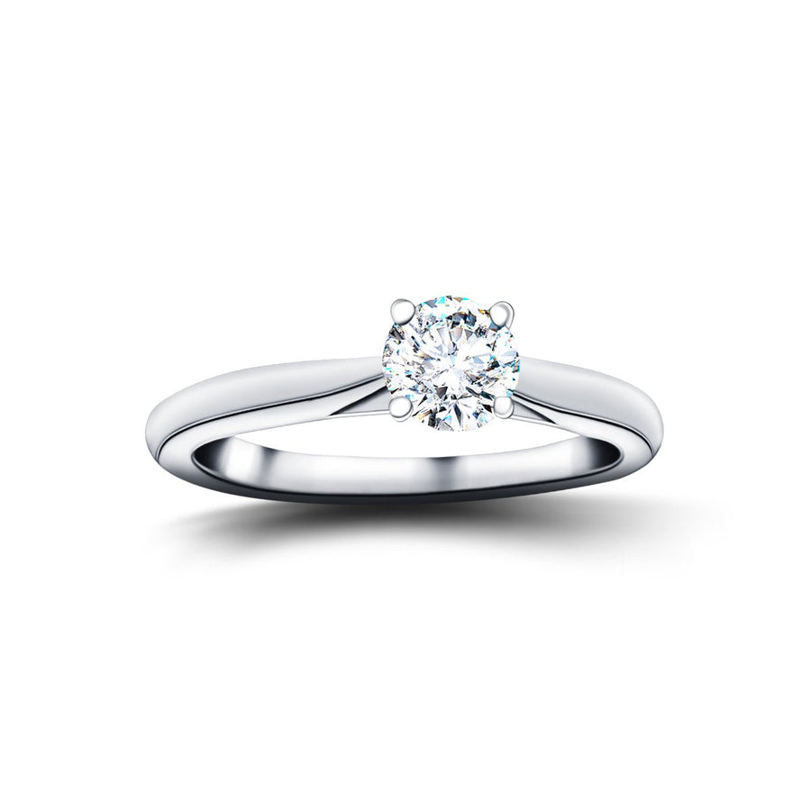 Ella Lab Diamond Solitaire Engagement Ring 0.70ct D/VVS Platinum - After Diamonds