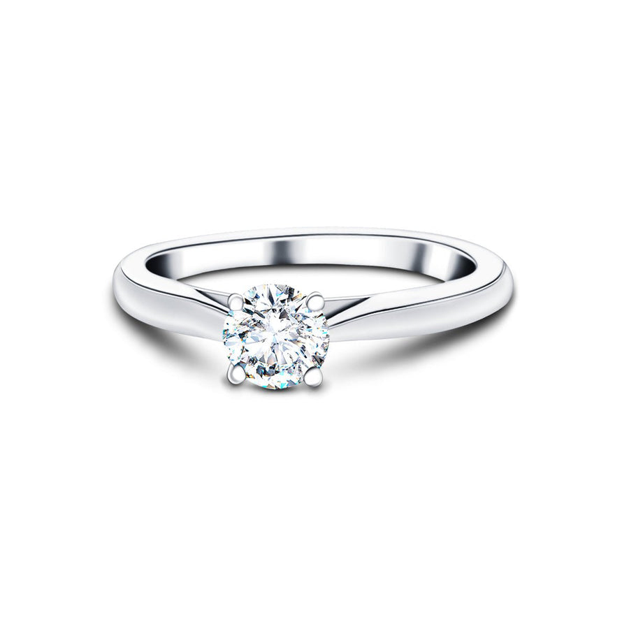 Ella Lab Diamond Solitaire Engagement Ring 0.70ct D/VVS Platinum - After Diamonds