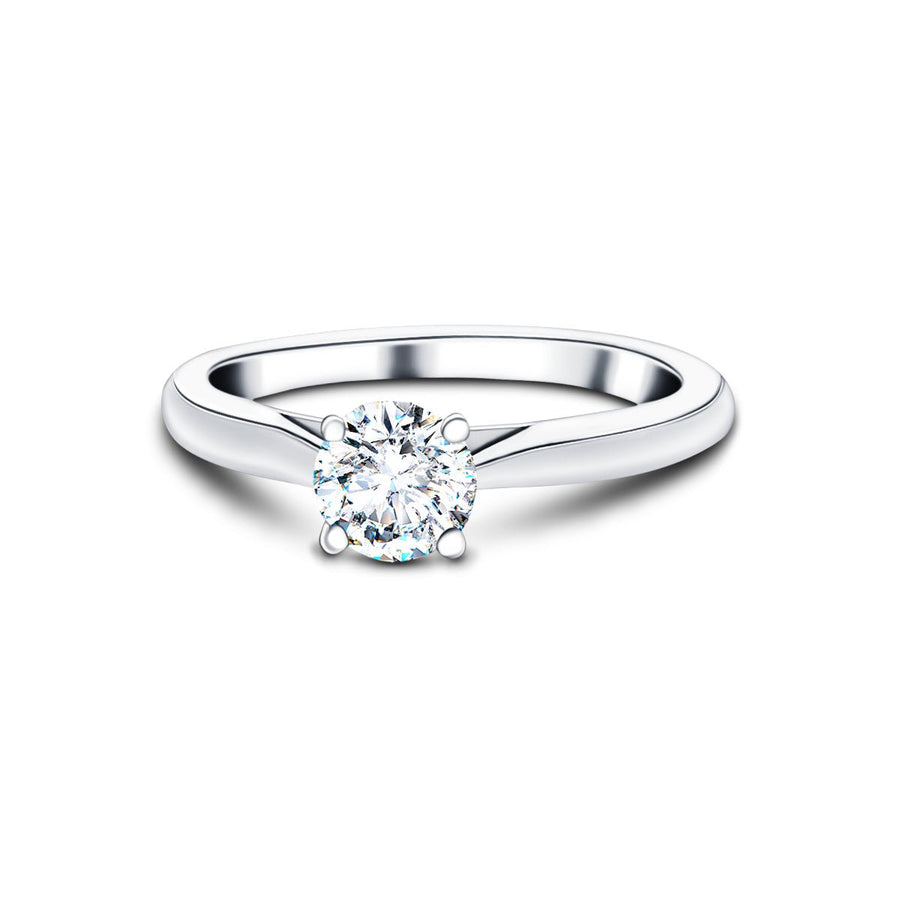 Ella Lab Diamond Solitaire Engagement Ring 1.00ct G/VS Platinum - After Diamonds