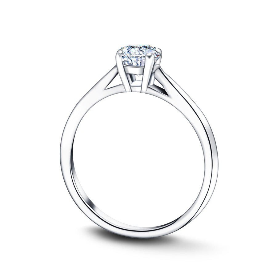 Ella Lab Diamond Solitaire Engagement Ring 1.50ct D/VVS Platinum - After Diamonds