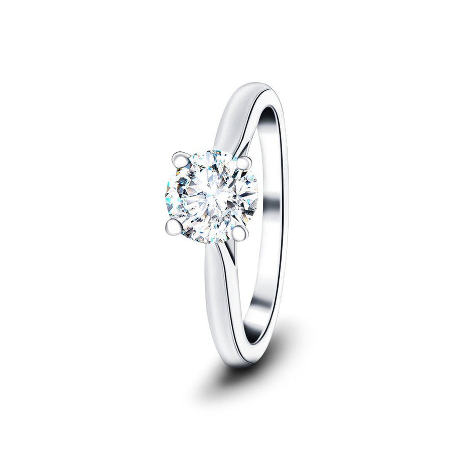 Ella Lab Diamond Solitaire Engagement Ring 2.00ct G/VS 18k White Gold - After Diamonds