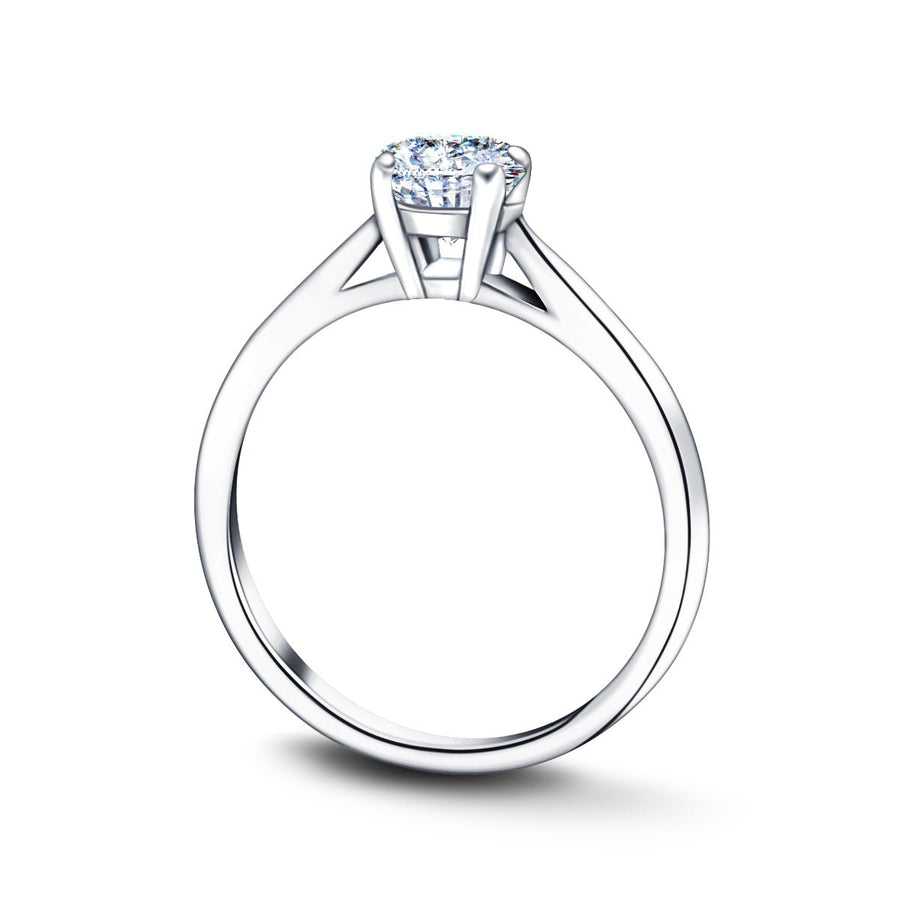 Ella Lab Diamond Solitaire Engagement Ring 3.00ct G/VS Platinum - After Diamonds