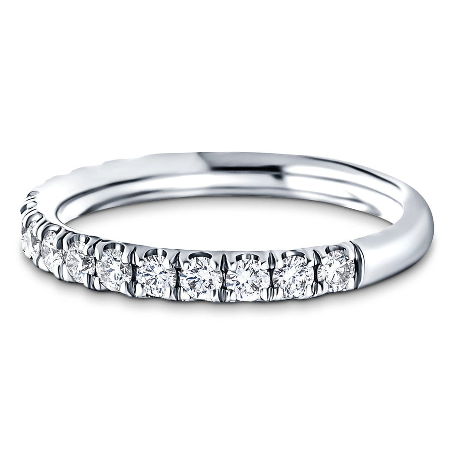 Lab Diamond Half Eternity 14 Stone 1.00ct G/VS in 9k White Gold - After Diamonds